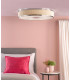 Alvaro 6 Light Flush Polished Chrome With Ivory shade-2
