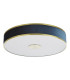 Alvaro 6 Light Flush Brushed Brass With Blue shade-5