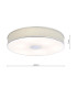 Alvaro 6 Light Flush Polished Chrome With Ivory shade-4