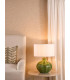 Amrita Ceramic Table Lamp Green and Antique Brass With Shade-2