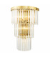 Angel 6 Light Wall Light Crystal and Antique Gold-1