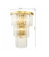 Angel 6 Light Wall Light Crystal and Antique Gold-2