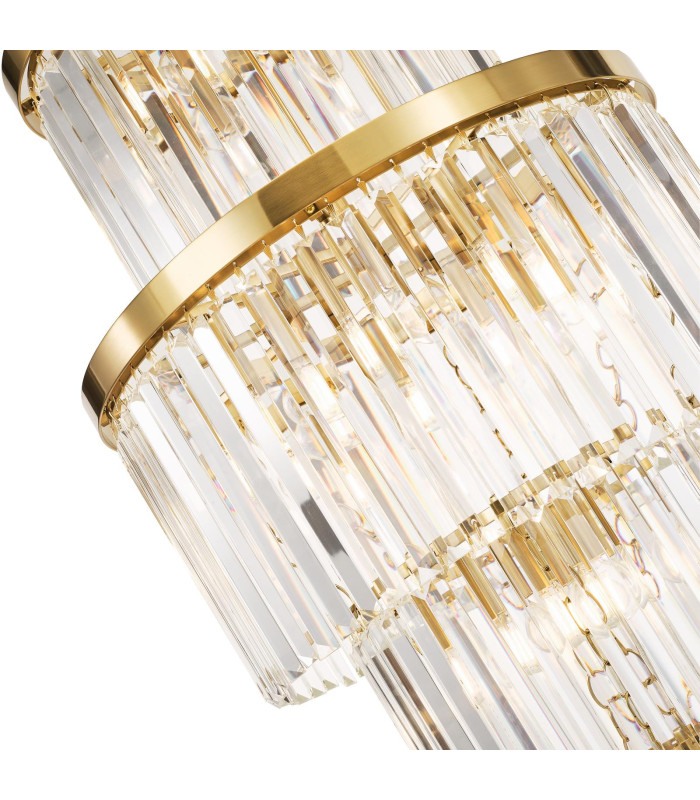 Angel 28 Light Chandelier Crystal and Antique Gold-5