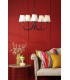 Becca 5 Light Armed Ceiling Pendant Matt Black Fitting Only-5