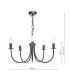 Becca 5 Light Armed Ceiling Pendant Matt Black Fitting Only-6