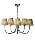 Becca 5 Light Armed Ceiling Pendant Matt Black With Shade-1