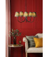 Becca 5 Light Armed Ceiling Pendant Matt Black With Shade-2
