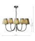 Becca 5 Light Armed Ceiling Pendant Matt Black With Shade-6