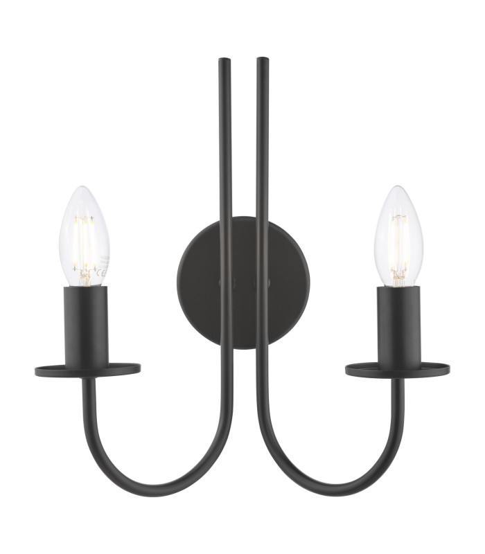 Becca Wall Light Matt Black Bracket Only-1