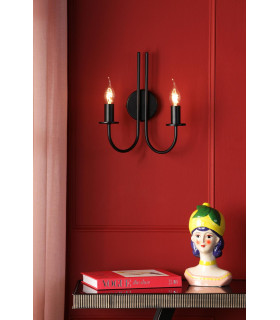 Becca Wall Light Matt Black Bracket Only-2