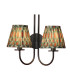 Becca Wall Light Matt Black With Shade-1