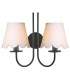 Becca Wall Light Matt Black With Shade-1