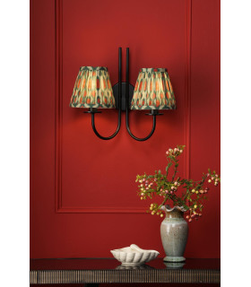 Becca Wall Light Matt Black With Shade-2