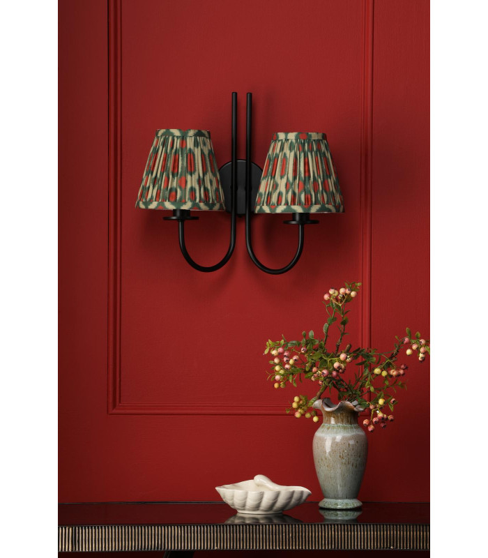 Becca Wall Light Matt Black With Shade-3