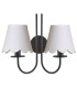 Becca Wall Light Matt Black With Shade-4