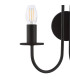 Becca Wall Light Matt Black Bracket Only-8