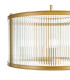Bianka 3 Light Ceiling Pendant Satin Bronze and Ribbed Glass-4