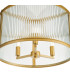 Bianka 3 Light Ceiling Pendant Satin Bronze and Ribbed Glass-5