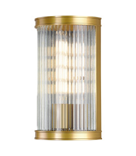 Bianka Wall Light Satin Bronze and Ribbed Glass-1