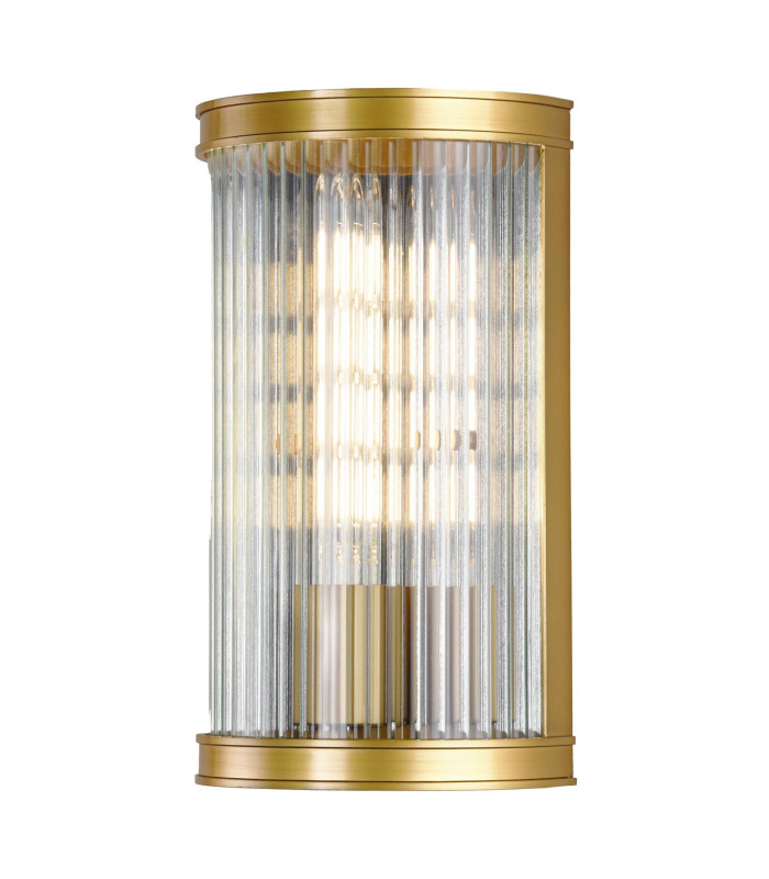 Bianka Wall Light Satin Bronze and Ribbed Glass-1