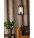 Bianka Wall Light Matt Black and Ribbed Glass-2
