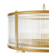 Bianka 6 Light Ceiling Pendant Satin Bronze and Ribbed Glass-4