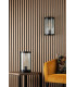 Bianka Wall Light Matt Black and Ribbed Glass-5