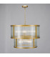 Bianka 6 Light Ceiling Pendant Satin Bronze and Ribbed Glass-7