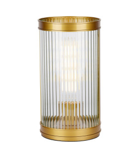Bianka Table Lamp Satin Bronze and Ribbed Glass-1