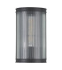 Bianka Wall Light Matt Black and Ribbed Glass-9
