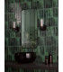 Bolton Bathroom Wall Light Matt Black and Ribbed Glass IP44-3