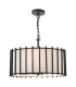 Cagliari 4 Light Ceiling Pendant Matt Black With Shade-1
