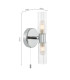Bolton Bathroom Wall Light Polished Chrome and Ribbed Glass IP44-4