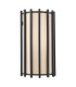 Cagliari Wall Light Matt Black With Ivory Shade-1
