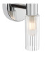 Bolton Bathroom Wall Light Polished Chrome and Ribbed Glass IP44-7