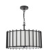 Cagliari 4 Light Ceiling Pendant Matt Black With Shade-5