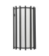 Cagliari Wall Light Matt Black With Ivory Shade-7