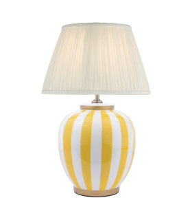 Circus Table Lamp Yellow Ceramic and White Ceramic With Shade-1