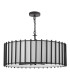 Cagliari 8 Light Ceiling Pendant Matt Black With Shade-5