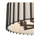 Cagliari 8 Light Ceiling Pendant Matt Black With Shade-6