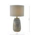 Creon Ceramic Table Lamp Grey and Antique Brassss With Shade-2