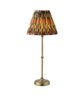 Dahl Rechargeable Table Lamp Matt Antique Brass With Shade LED-1
