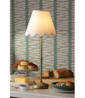 Dahl Rechargeable Table Lamp Matt Antique Brass With Shade LED-2