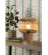 Demarius Table Lamp Amber Ribbed Glass-2
