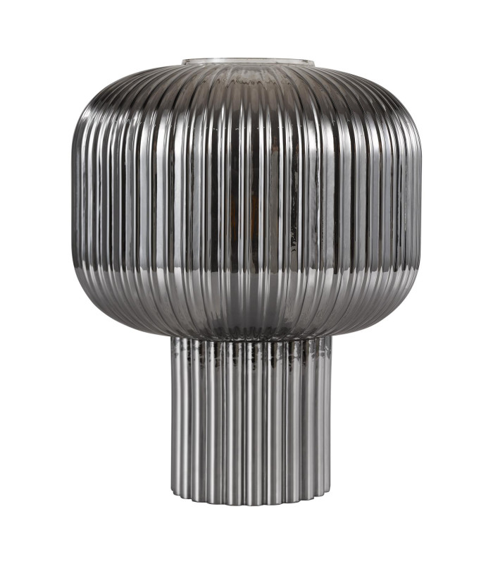 Demarius Table Lamp Smoked Ribbed Glass-3
