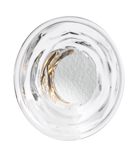 Dewey Wall Light Textured Glass and Polished Chrome LED-1