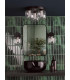 Edaline Bathroom Wall Light Matt Black and Glass IP44-3