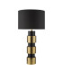 Elwyn Table Lamp Satin Gold and Satin Black With Shade-5