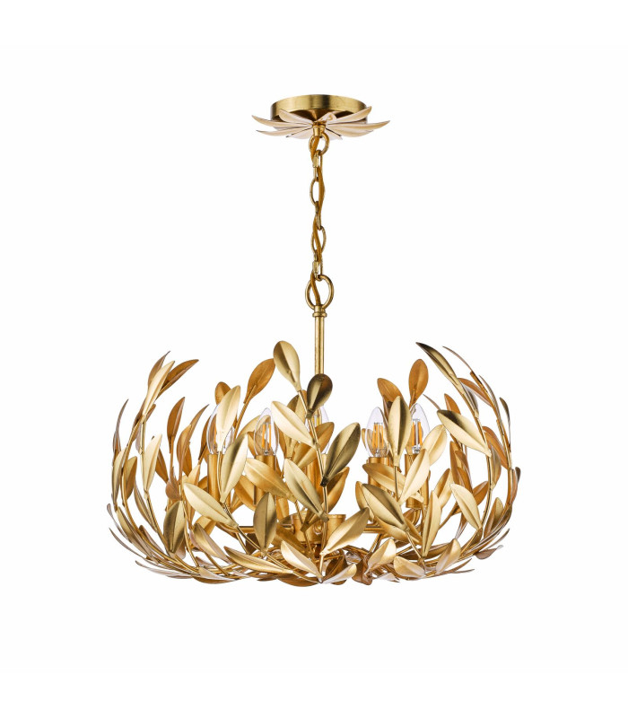 Ercilia 5 Light Ceiling Pendant Gold Leaf-5