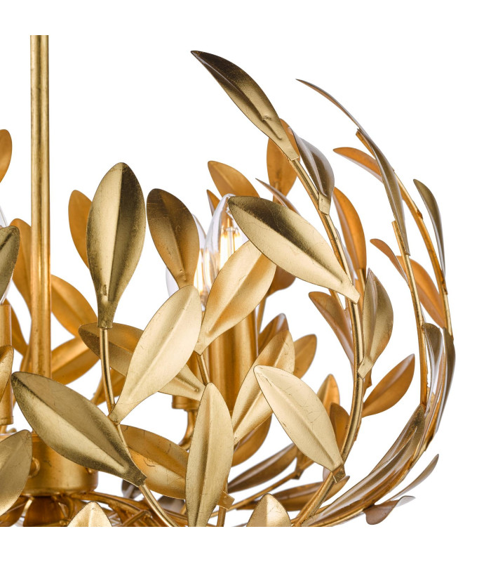 Ercilia 5 Light Ceiling Pendant Gold Leaf-6